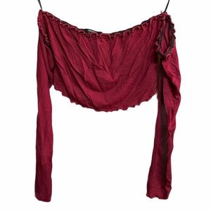 Forever 21 off the shoulder crop top